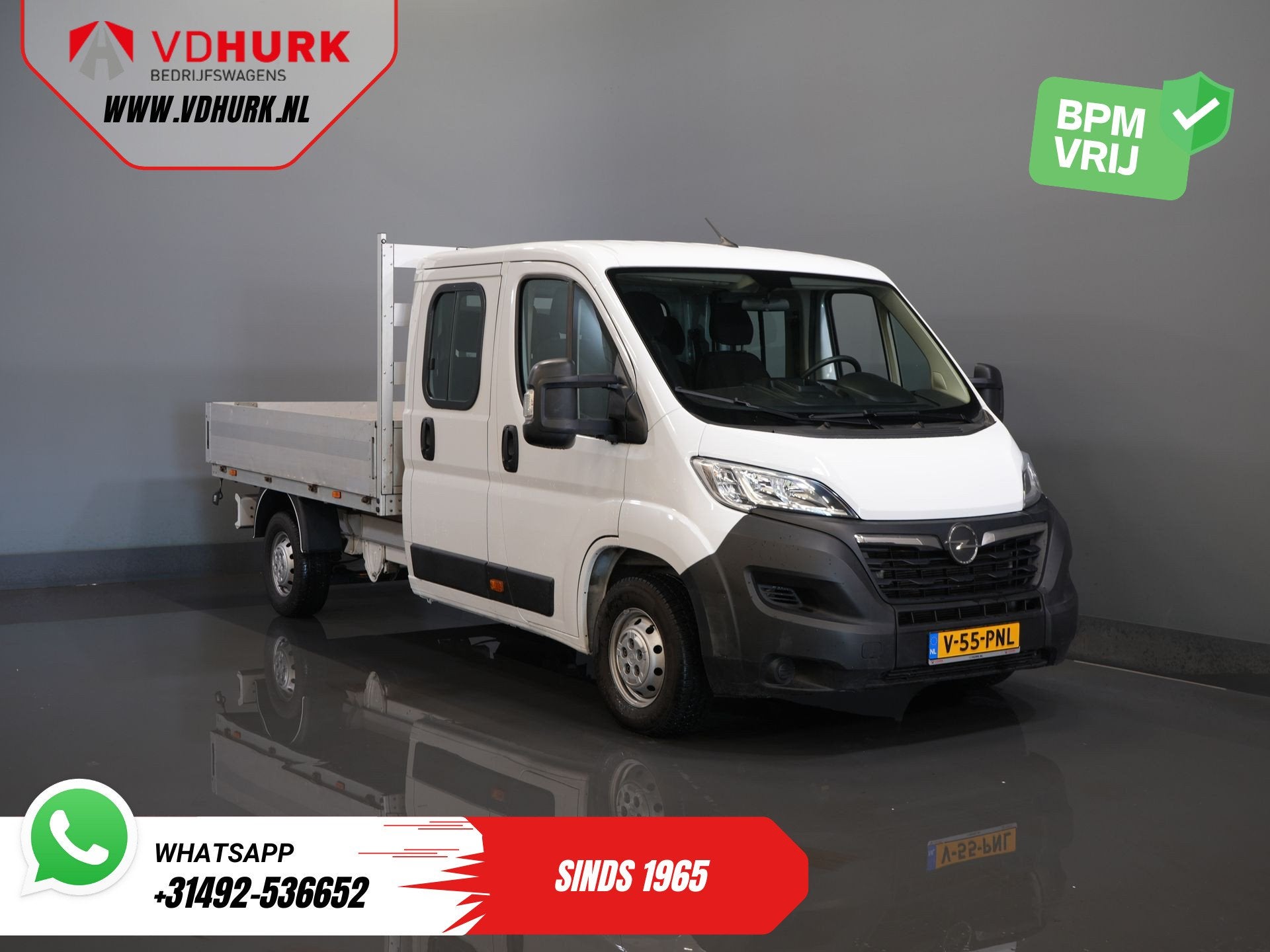 Opel Movano 2.2 140 pk DC Dubbel Cabine Open Laadbak/ 7 Pers, Auto's, Voorwielaandrijving, Stof, Gebruikt, 4 cilinders