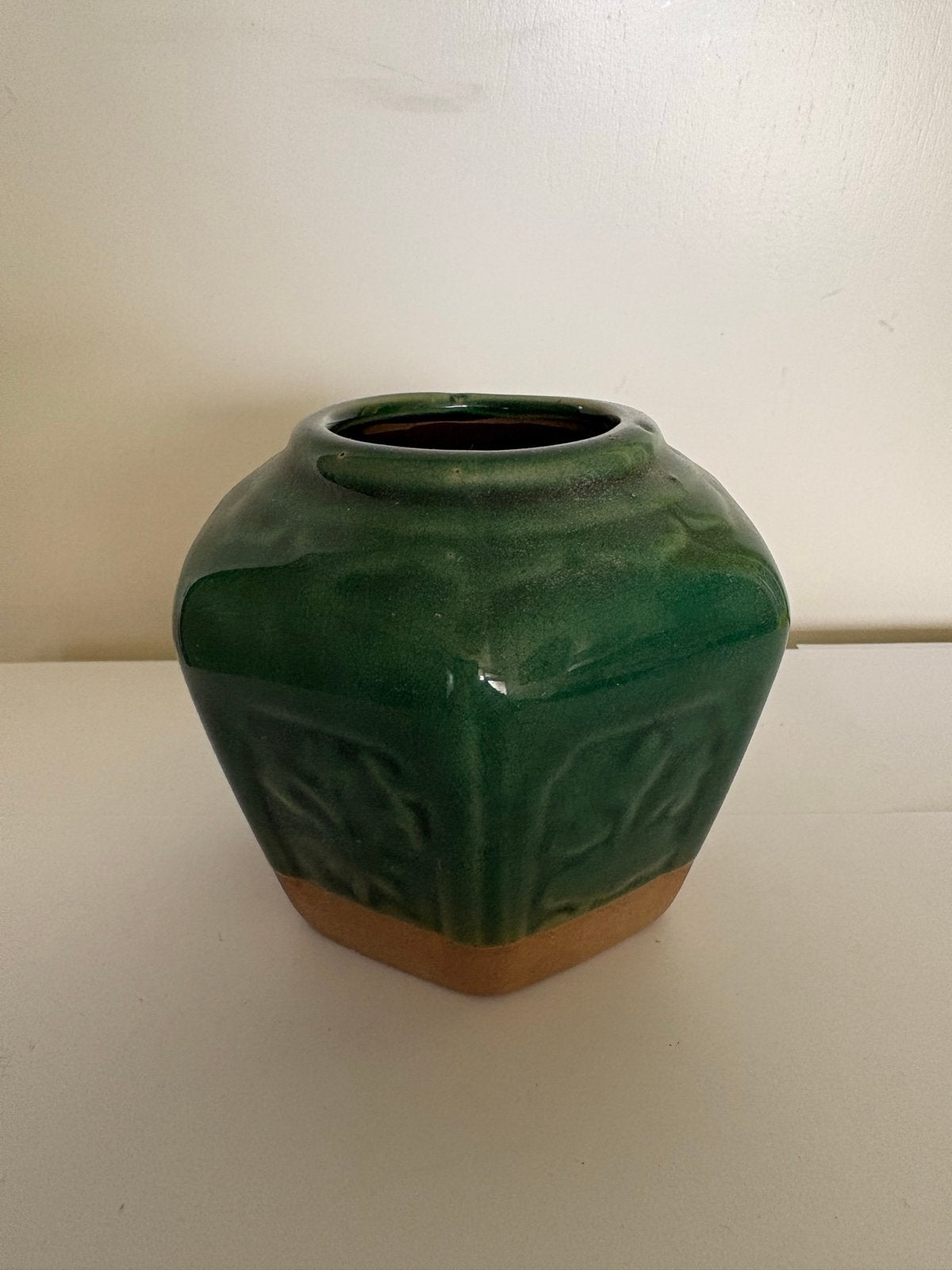 Antieke Chinese Gemberpot - Groen Geglazuurd Keramiek, Antiek en Kunst, Ophalen of Verzenden