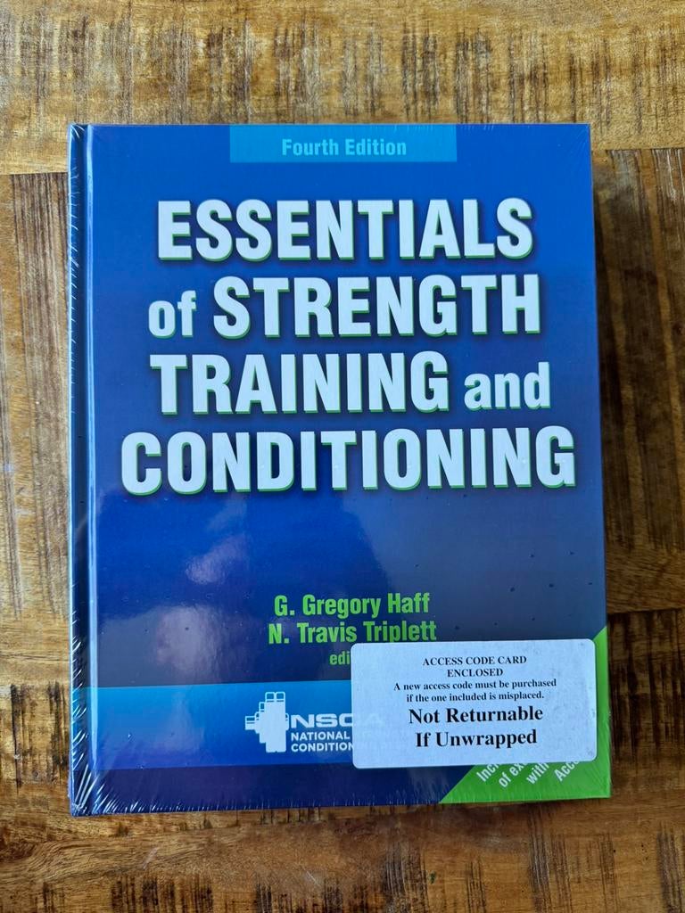 NSCA Essentials of strength training and conditioning. 4th, Ophalen of Verzenden, Beta, Nieuw, Niet van toepassing