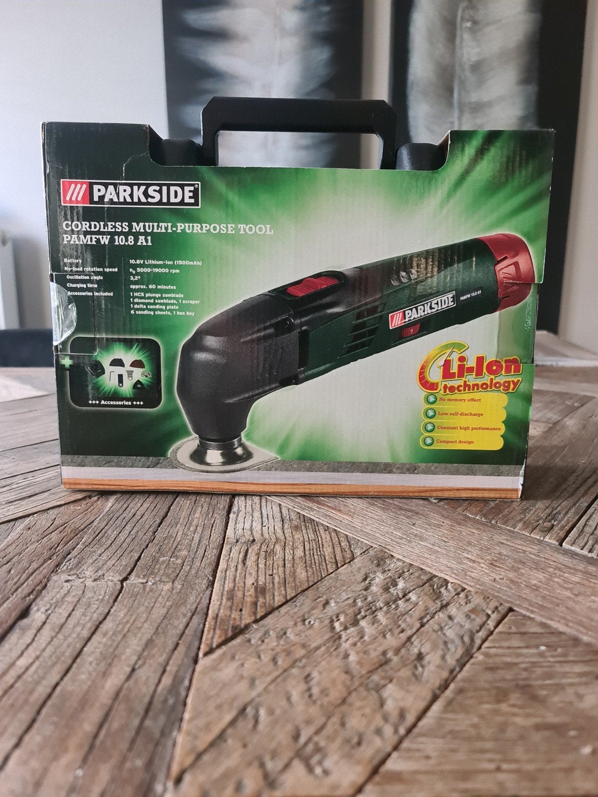 Parkside Accu Multitool PAMFW 10.8 A1 Li-Ion Technologie, Doe-het-zelf en Verbouw, Ophalen of Verzenden, Nieuw, Multitool, Parkside