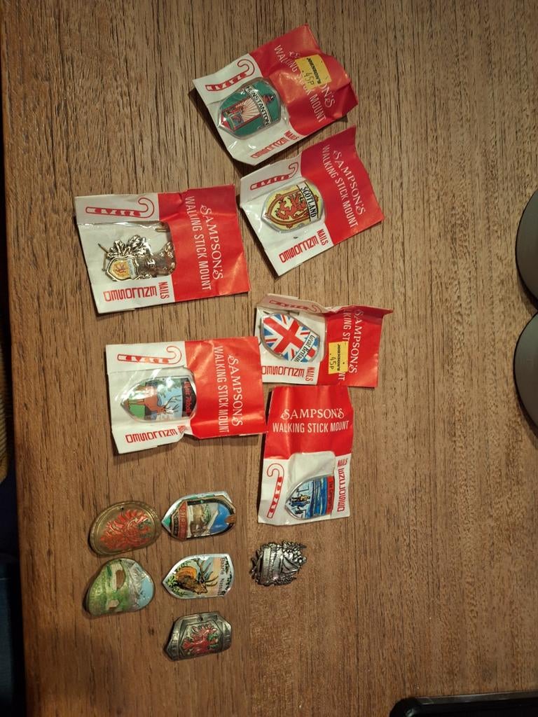 Wandelstok schildjes, diverse landen en plaatsen, Verzamelen, Ophalen of Verzenden