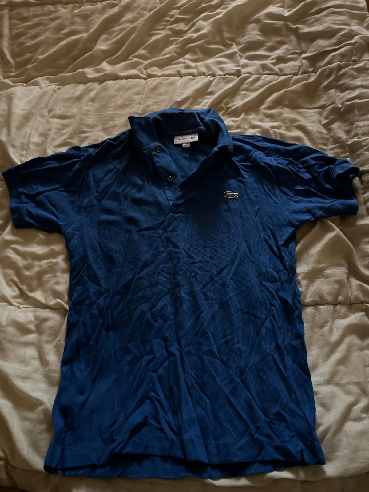 Lacoste Polo Shirt - Blauw - Maat XS, Ophalen of Verzenden, Gedragen, Maat 46 (S) of kleiner, Blauw