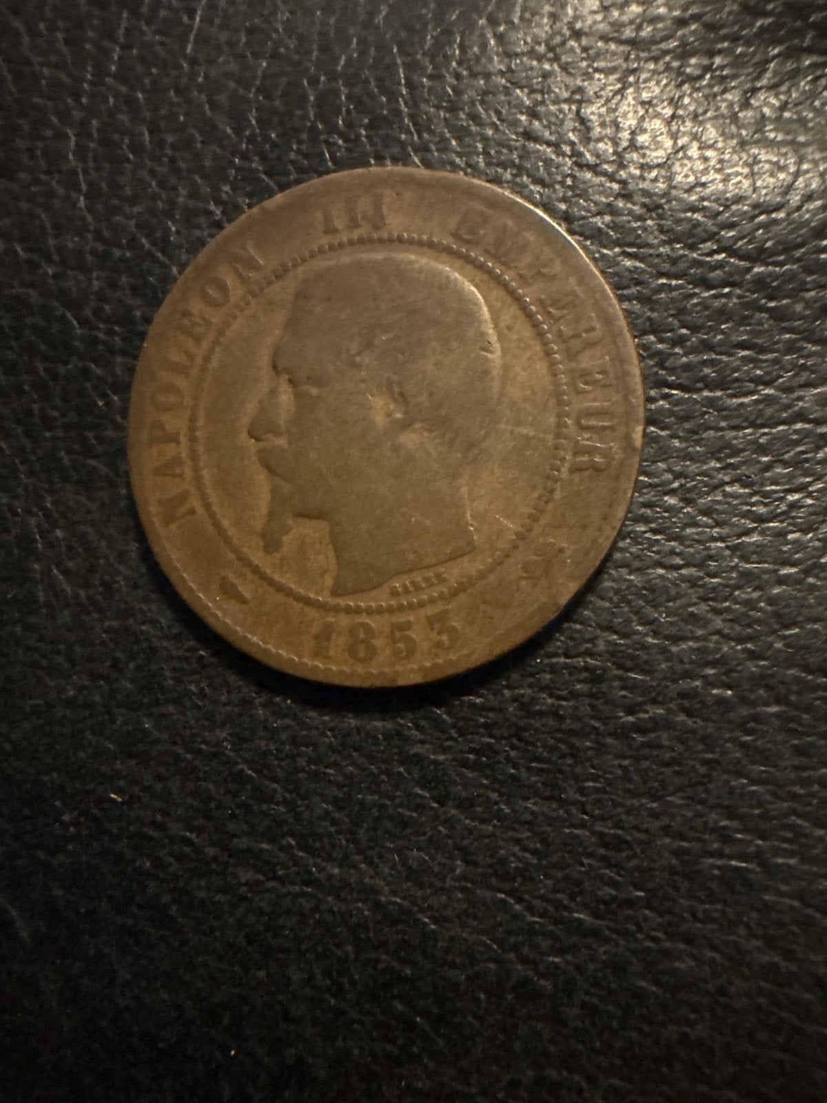 Zeldzame Franse munt Napoleon III 1855, Ophalen of Verzenden, Losse munt