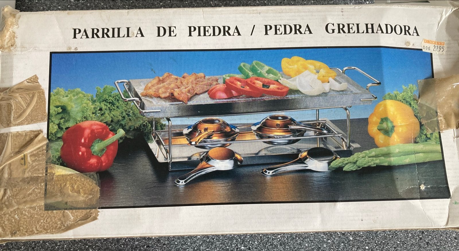 Steengrill / Raclette set - Nieuw in doos, Ophalen, Overige typen, Nieuw, Steen/keramiek