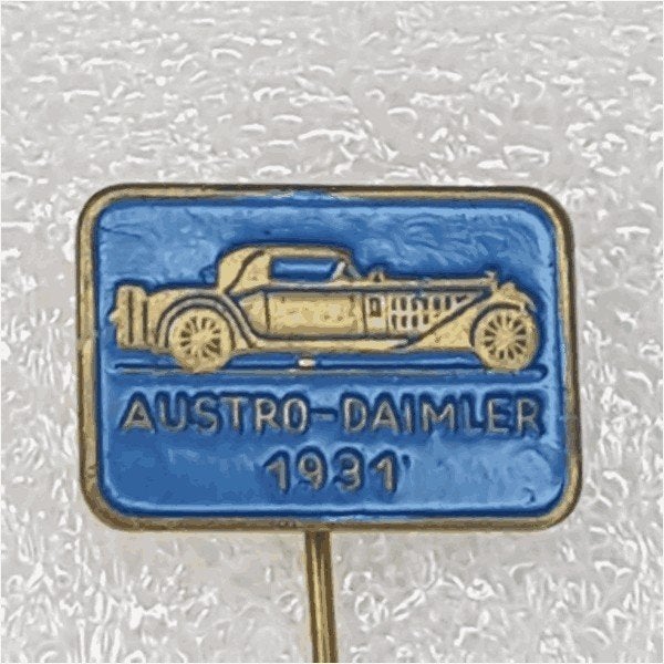 SP0476 Speldje Austro-Daimler 1931 blauw, Verzamelen, Ophalen of Verzenden, Gebruikt, Overige onderwerpen