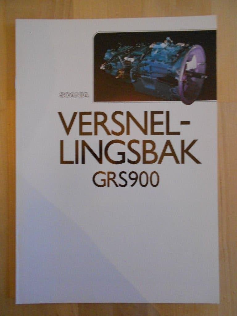 Scania GRS900 Versnellingsbak Brochure 1991 – 143 113, Verzenden, Zo goed als nieuw, Overige merken, Scania