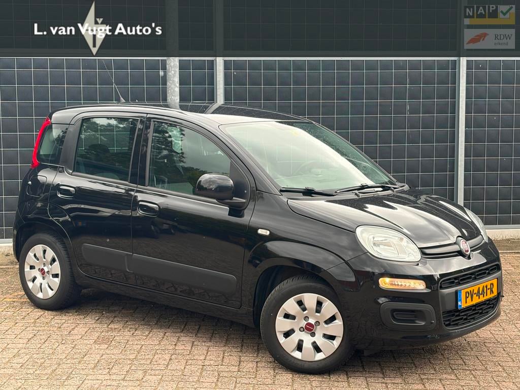 Fiat Panda 1.2 Lounge, Auto's, Fiat, Gebruikt, Zwart, Origineel Nederlands, Bedrijf