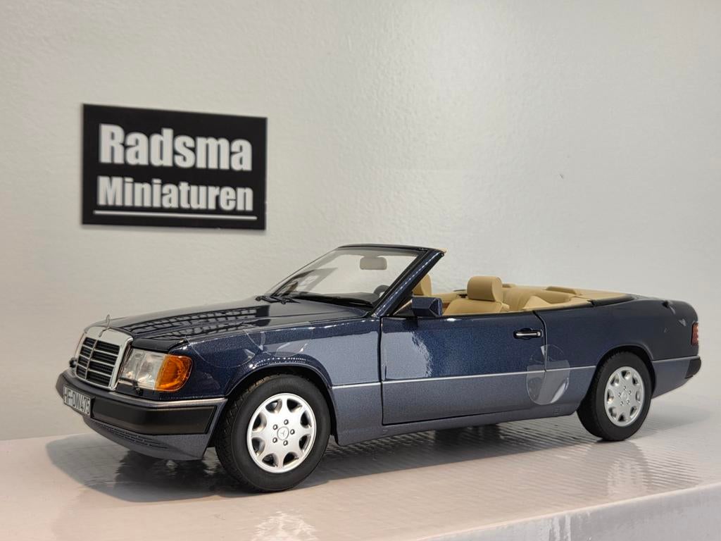 Mercedes-Benz 300 CE-24 W124 - Nautical Blue 1:18 Norev, Hobby en Vrije tijd, Modelauto's | 1:18, Auto, Nieuw, Norev, Ophalen of Verzenden