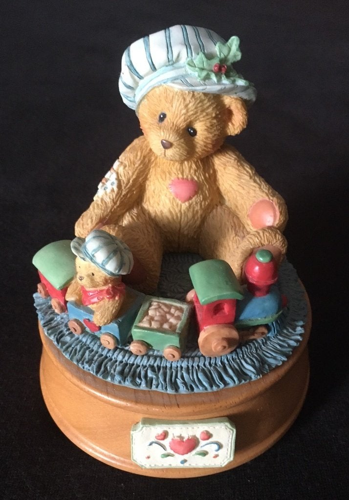 Cherished teddies # music box # Kerst, Verzamelen, Ophalen of Verzenden, Zo goed als nieuw, Beeldje, Cherished Teddies