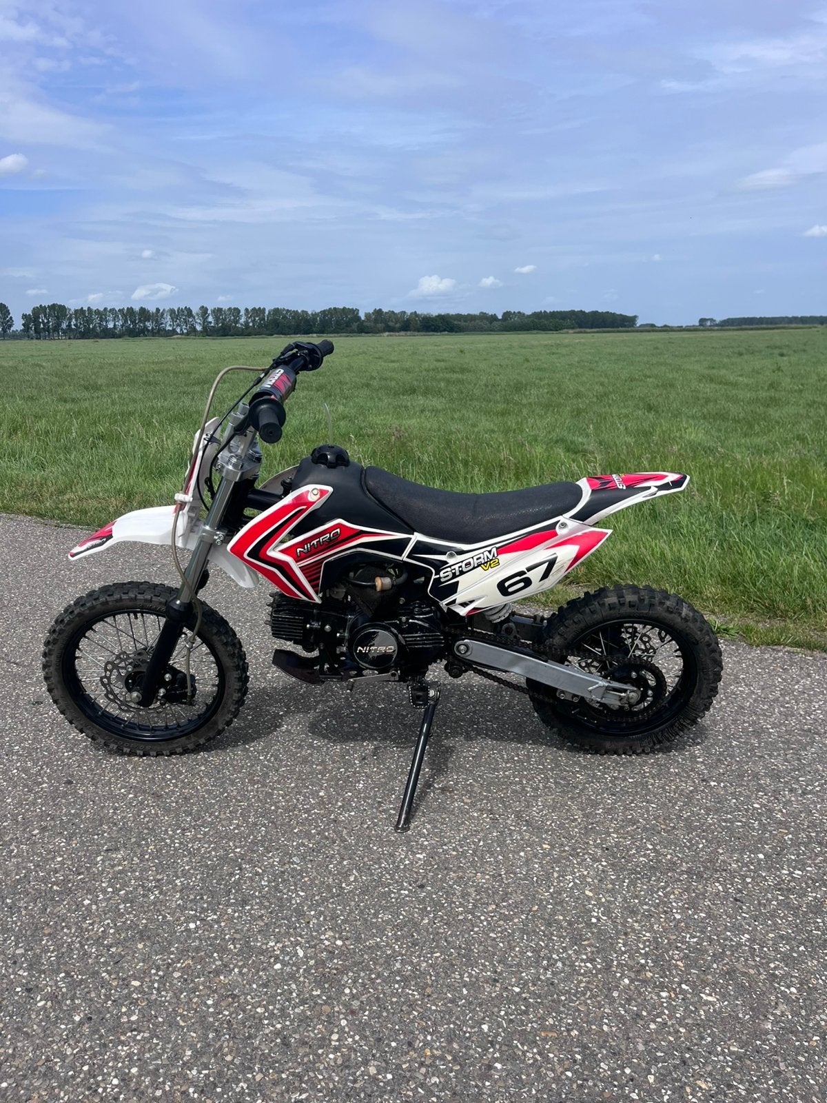 pitbike nitro power v2, Ophalen, Gebruikt, Pitbike, 110 cc