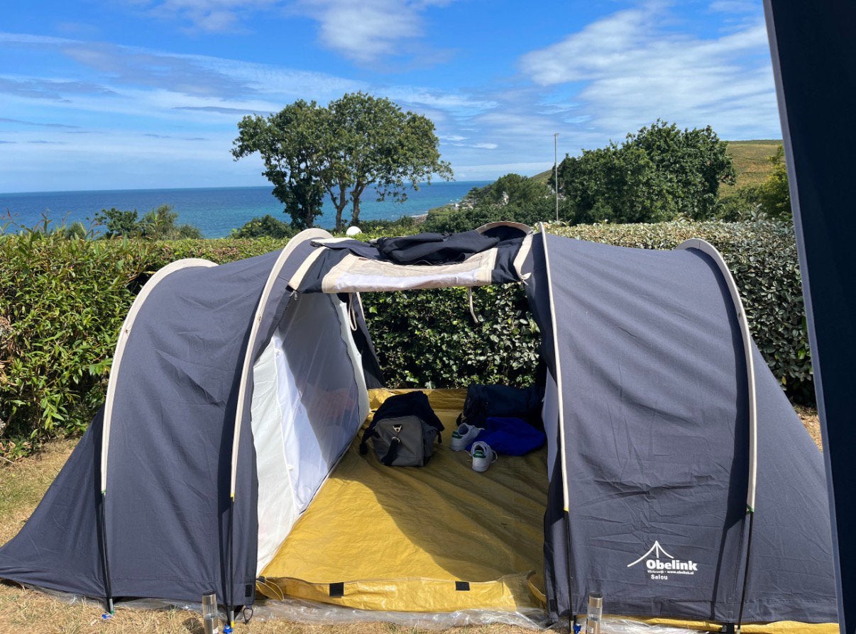 Obelink tunneltent Salou kantoen 2 personen, Ophalen, Zo goed als nieuw, Tot en met 2