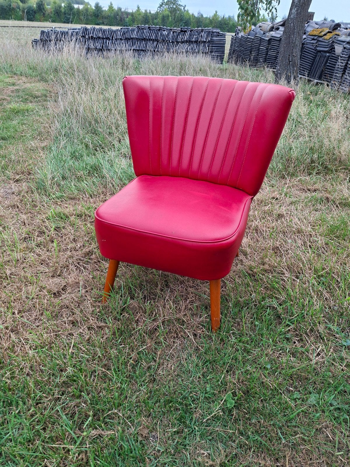 Vintage rode fauteuil, Antiek en Kunst, Ophalen