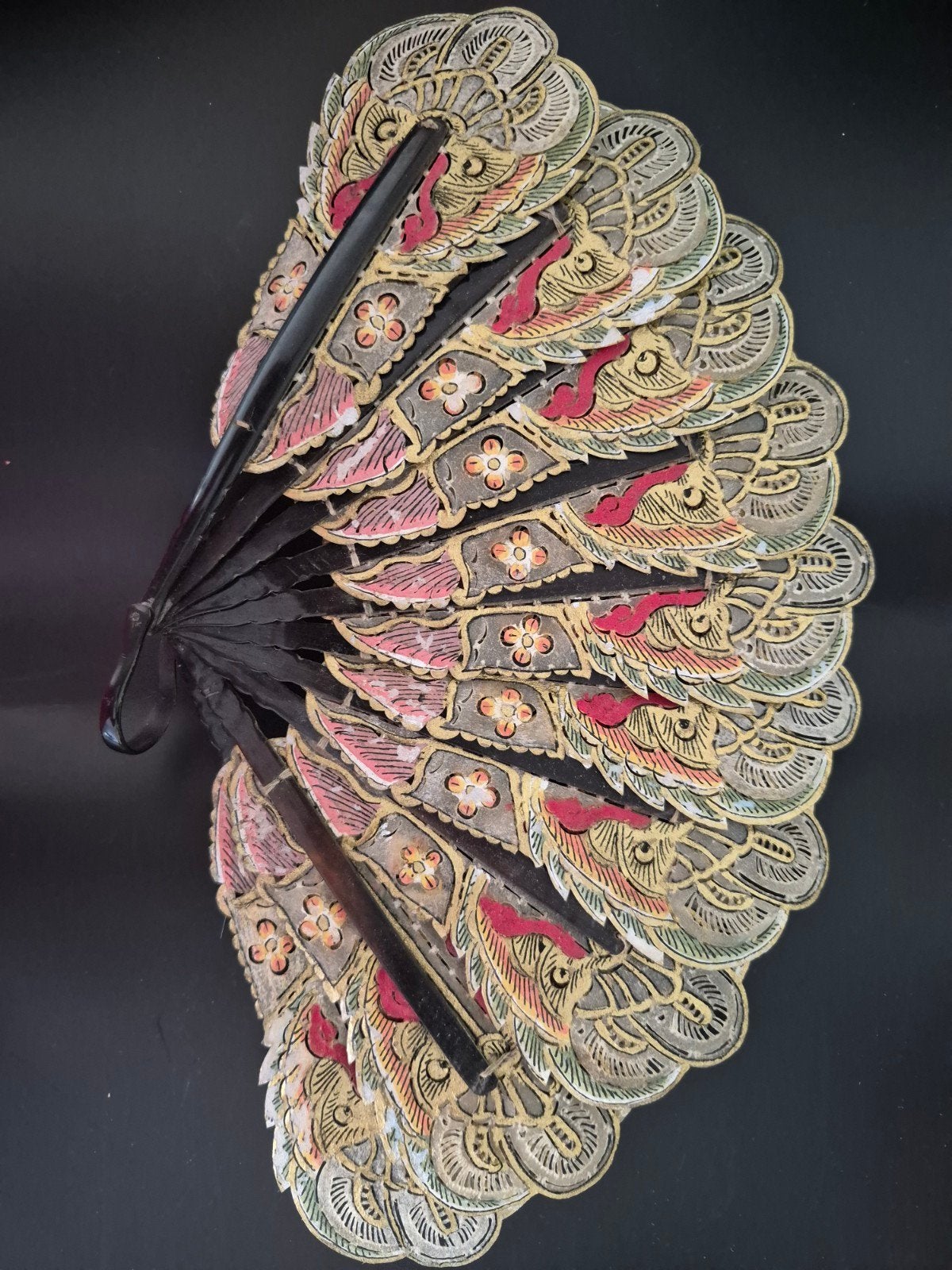 Antieke Balinese Wayang Kulit Handwaaier - Uniek Decorstuk, Ophalen of Verzenden