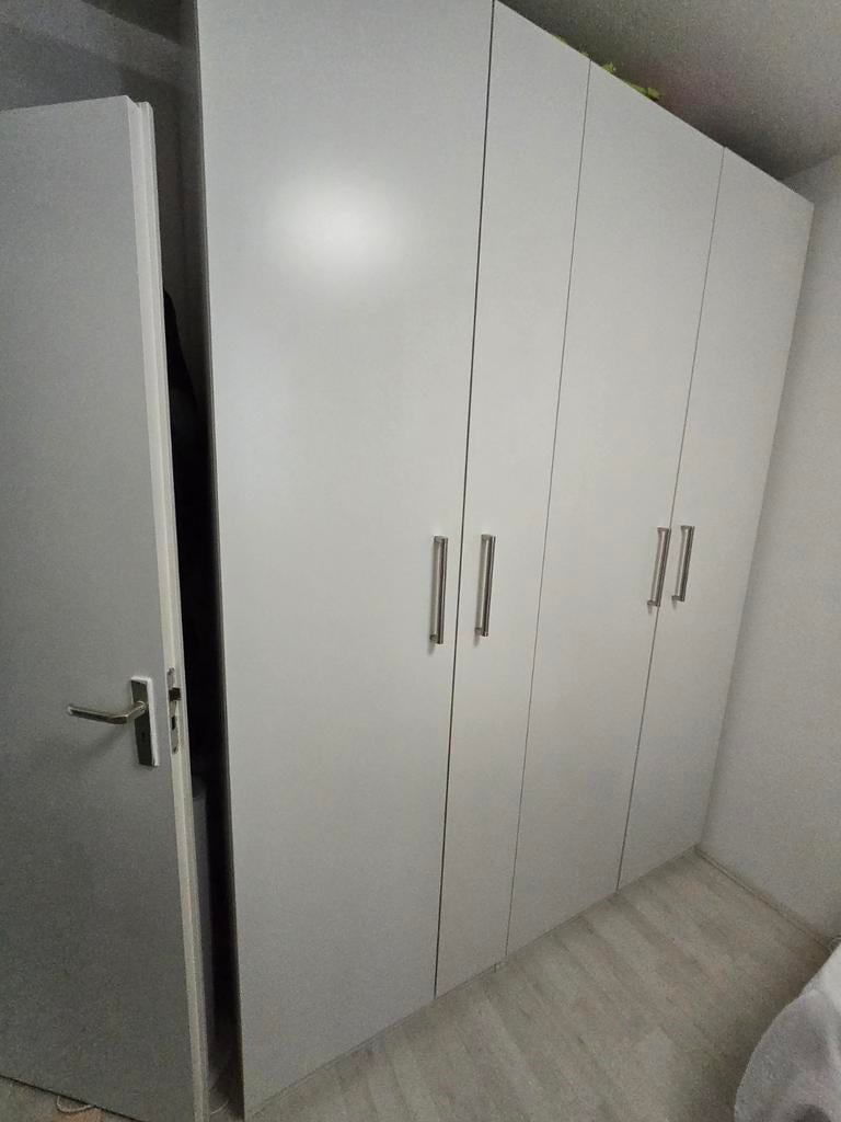 Witte IKEA Pax Kast met Forsand deuren - Zo goed als nieuw, Huis en Inrichting, Kasten | Kledingkasten, Met deur(en), 200 cm of meer