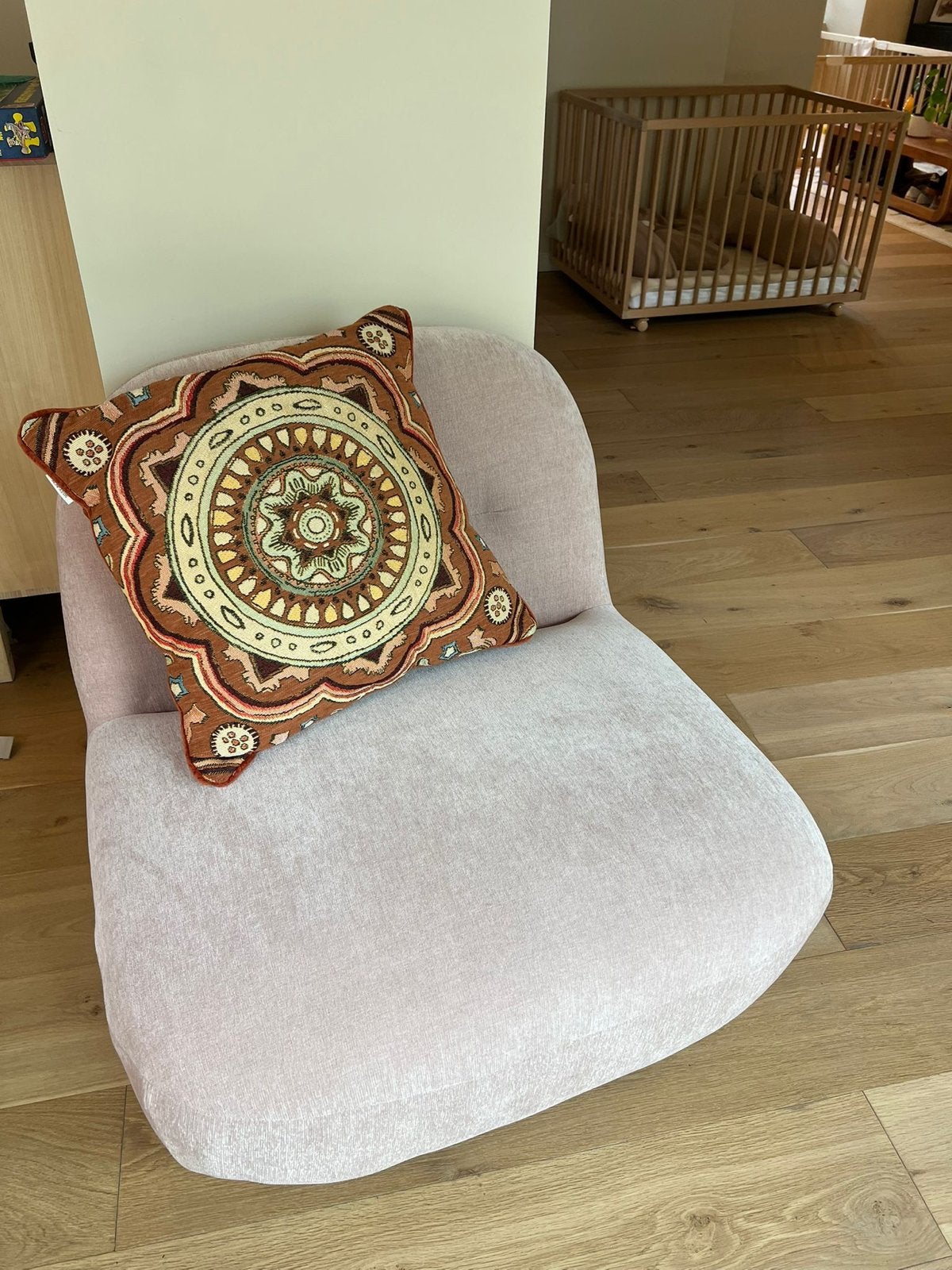 Roze fauteuil / stoel, Ophalen, Overige kleuren, Zo goed als nieuw, Eén