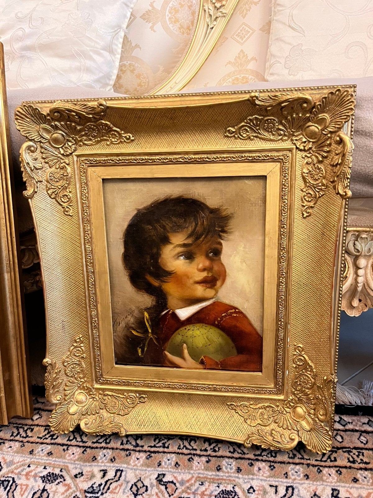 Antiek olieverf portret schilderij, Antiek en Kunst, Ophalen