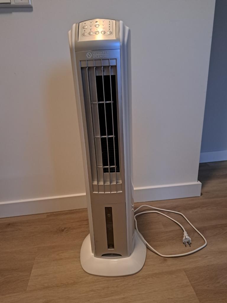 Ventilator met koelfunctie, Ophalen, Ventilator met afstandsbediening, Zo goed als nieuw, Statiefventilator