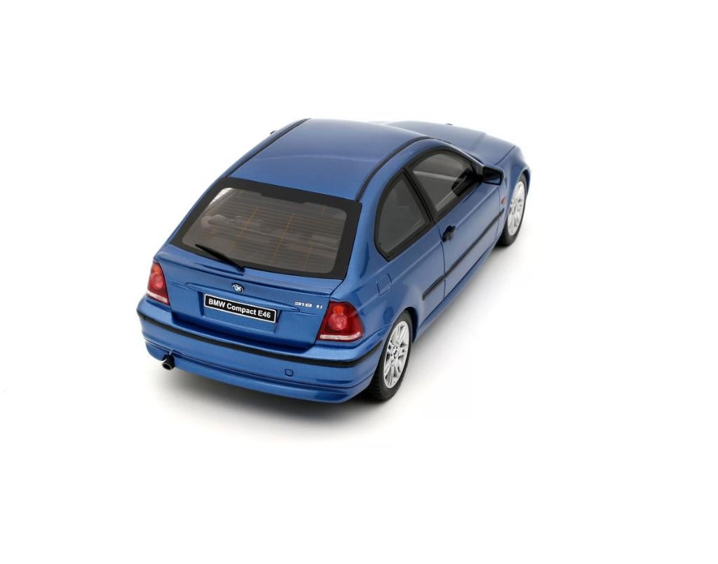 BMW E46 318 TI COMPAC BLAUW 2002 schaal 1/18 OTTO OT462, Verzenden, Nieuw, Auto, OttOMobile