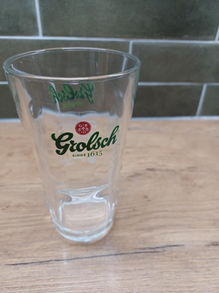 Grolsch bierglas - nieuw, Ophalen of Verzenden, Nieuw, Glas of Glazen, Grolsch