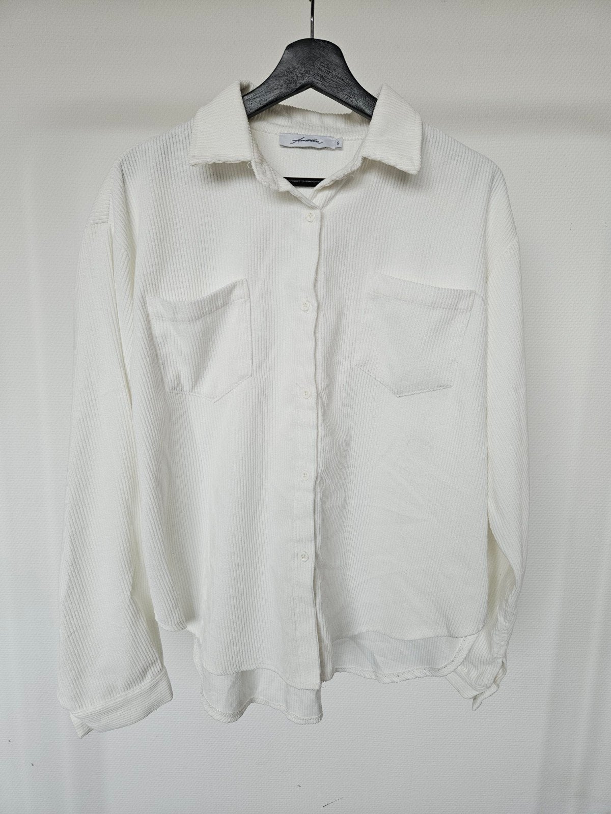 Ambika corduroy blouse, Wit, Ophalen of Verzenden, Zo goed als nieuw, Maat 36 (S)