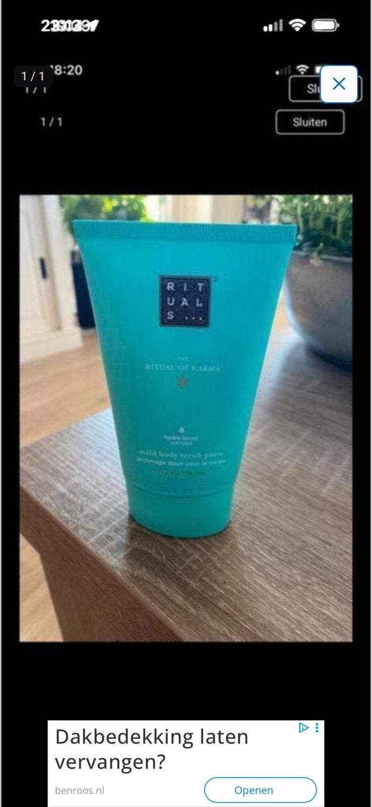 Rituals Karma scrub paste, Ophalen of Verzenden, Nieuw, Bad & Douche