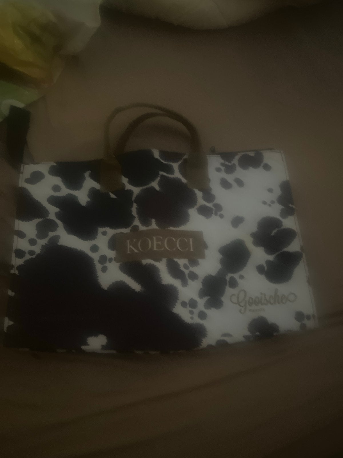 Leuke Koecii tas met koeienprint - Gooisches, Ophalen of Verzenden, Nieuw, Zwart, Handtas