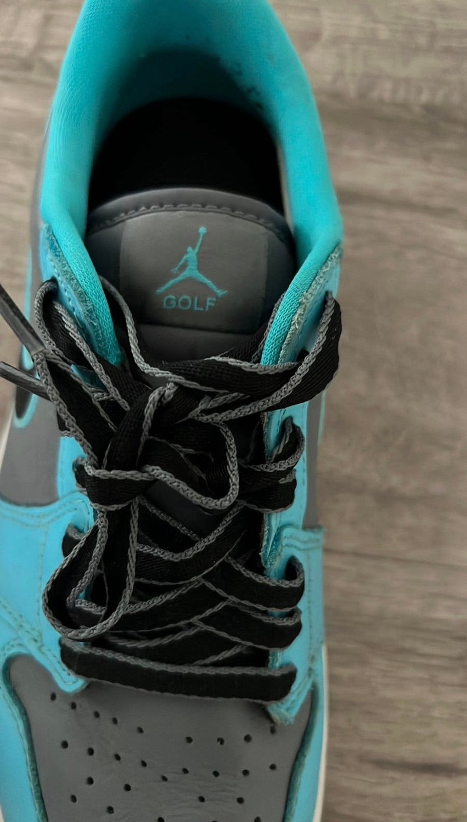 Jordan Golf maat 40,5 zwart blauw, Kleding | Heren, Ophalen, Zo goed als nieuw, Blauw