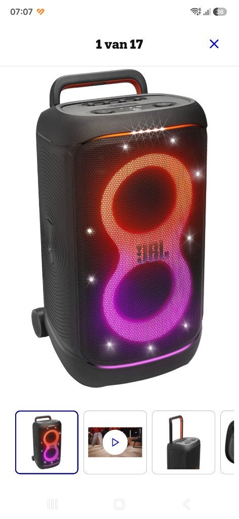 Jbl partybox 520 nieuw