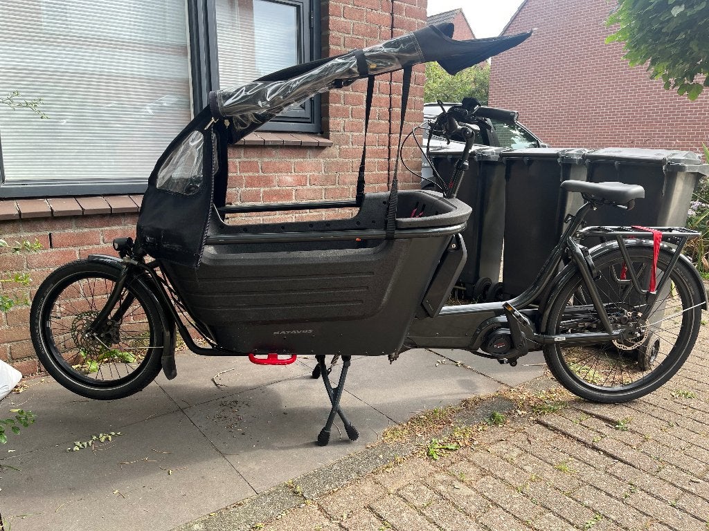 Batavus Fier 2 Bakfiets, Fietsen en Brommers, Terugtraprem, Gebruikt, Elektrisch, 2 kinderen