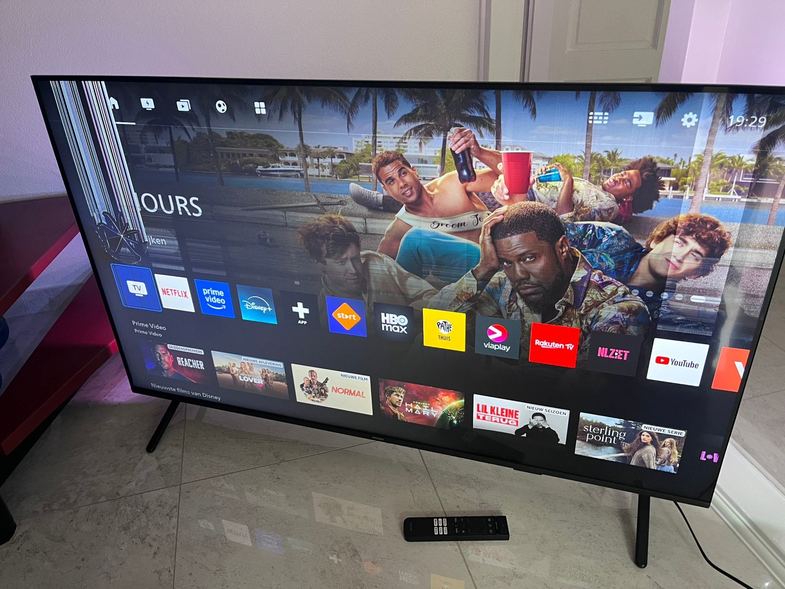 Phillips 55  4K ambilight smart TV, Ophalen, Philips, 50 Hz, Zo goed als nieuw
