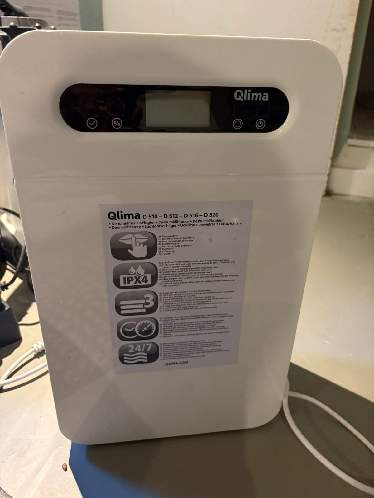Qlima D 510 Luchtontvochtiger - Zo goed als nieuw, Ophalen, Zo goed als nieuw, Luchtontvochter