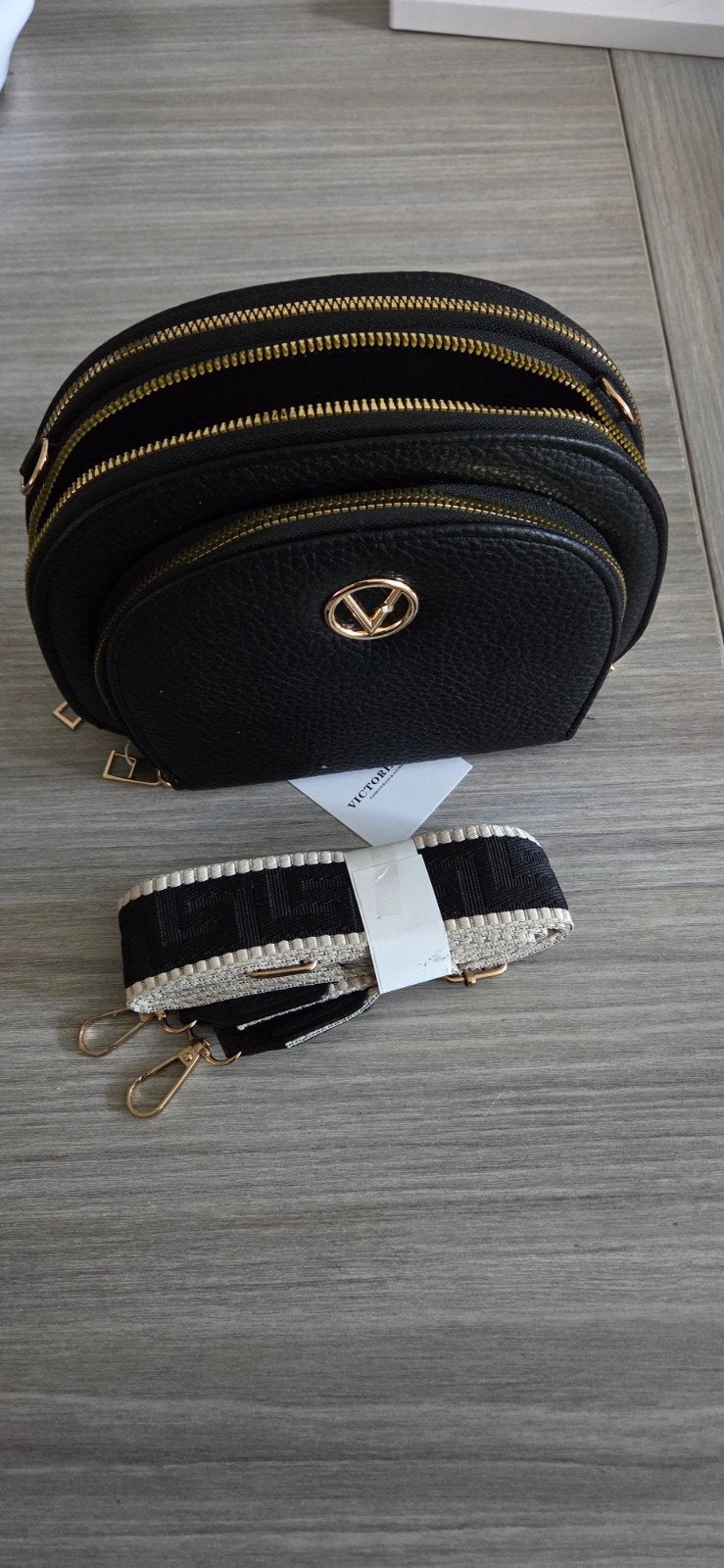 Victorie J tasje zwart nieuw, Ophalen of Verzenden, Nieuw, Zwart, Hardcase