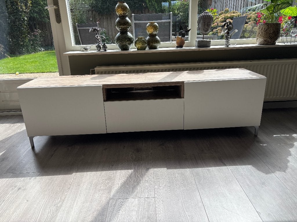 TV meubel, Ophalen, 150 tot 200 cm, Zo goed als nieuw, Minder dan 100 cm