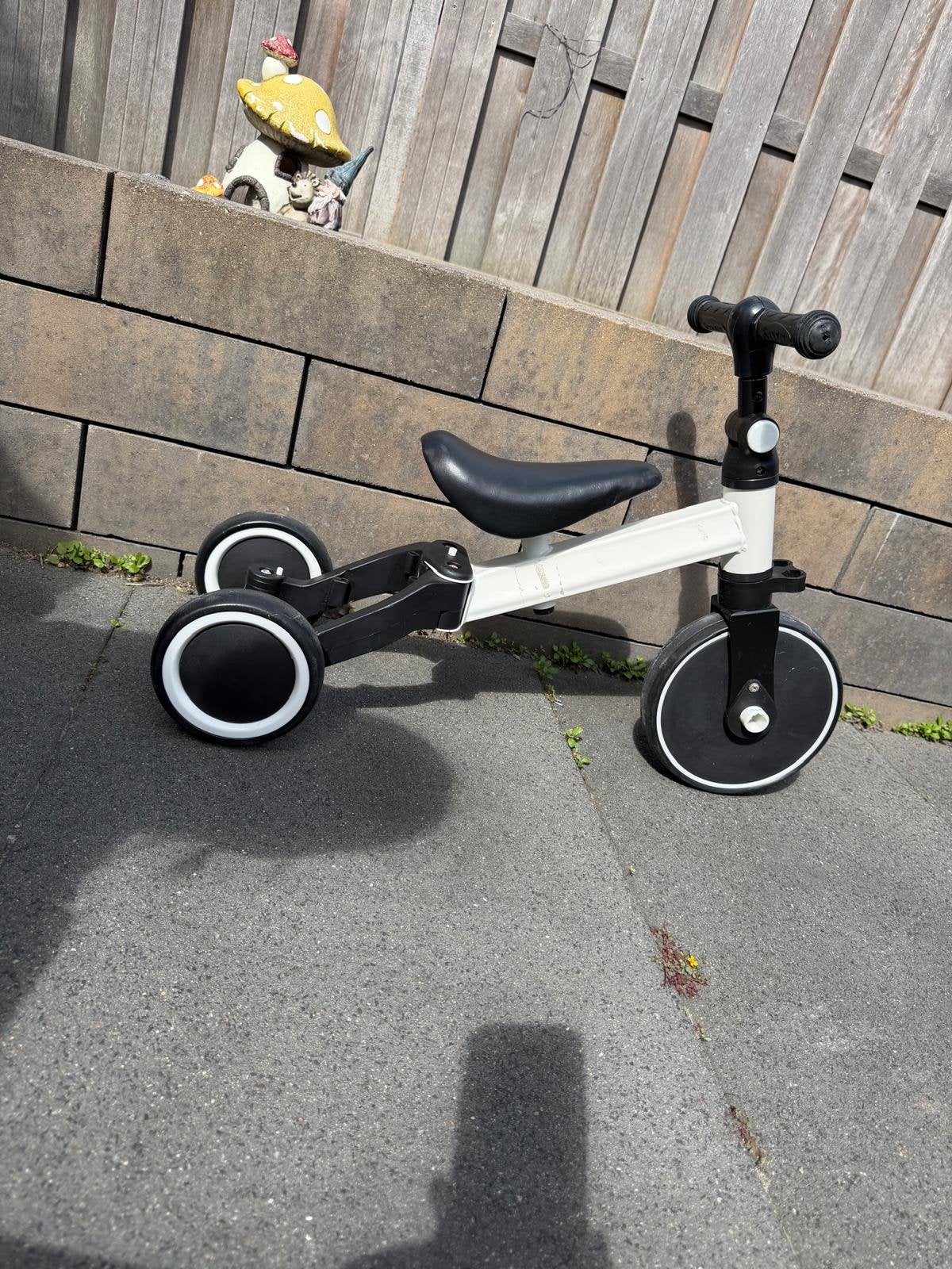 2-in-1 Loopfiets/driewieler 'Good Boy' - Wit/Zwart, Ophalen, Gebruikt, Loopfiets