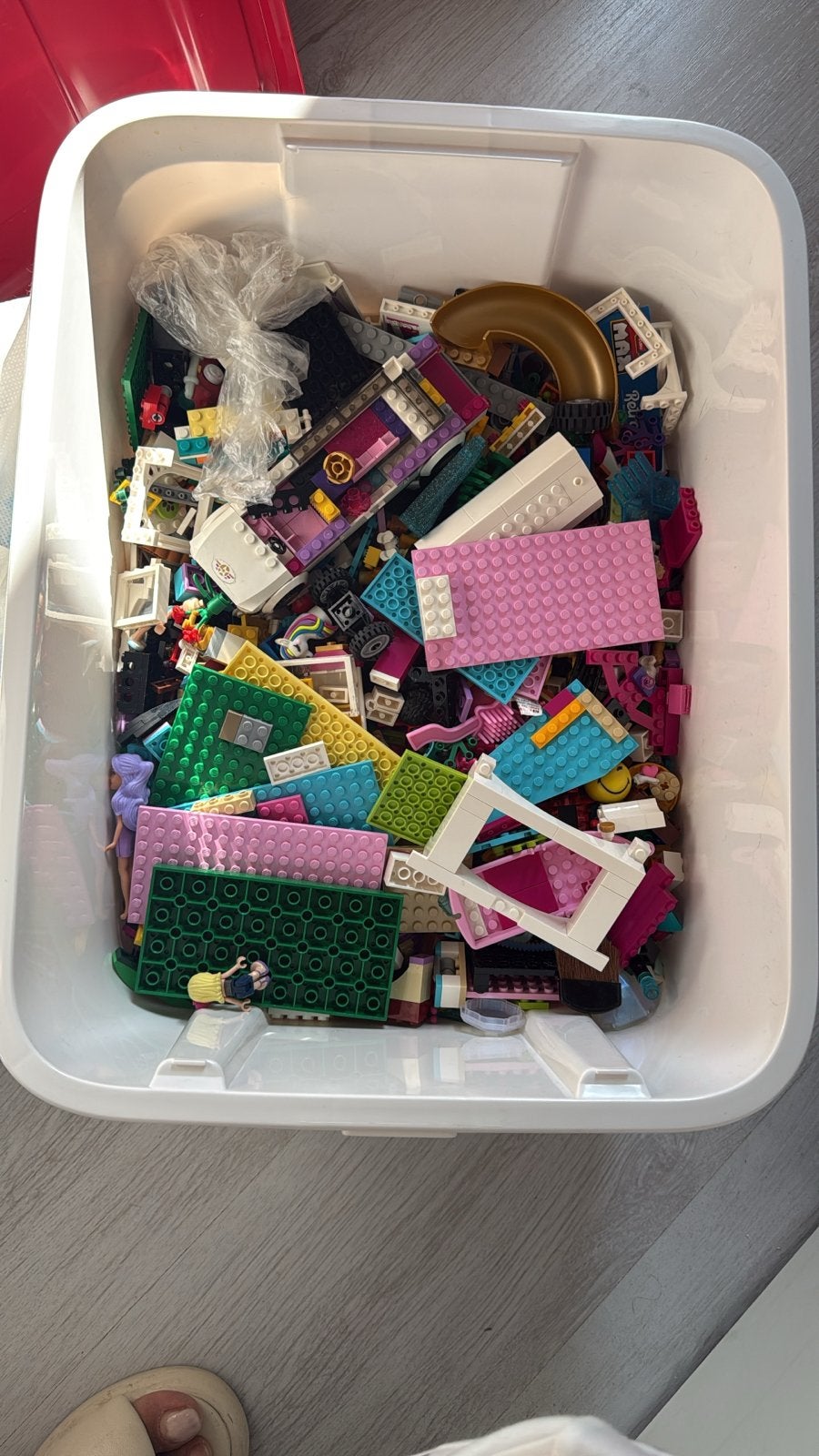 Grote doos vol diverse Lego stenen en onderdelen, Kinderen en Baby's, Gebruikt, Overige thema's, Lego, Ophalen of Verzenden