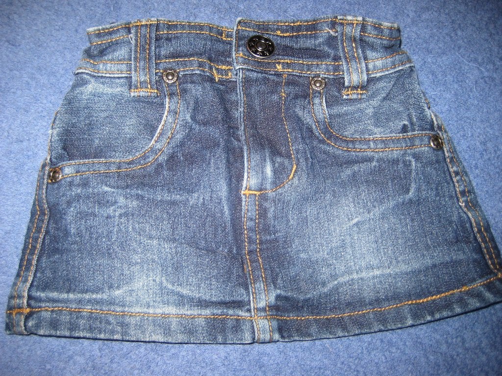 Jeans-rokje, 68, HEMA, Ophalen of Verzenden, Zo goed als nieuw, Meisje, Jurkje of Rokje