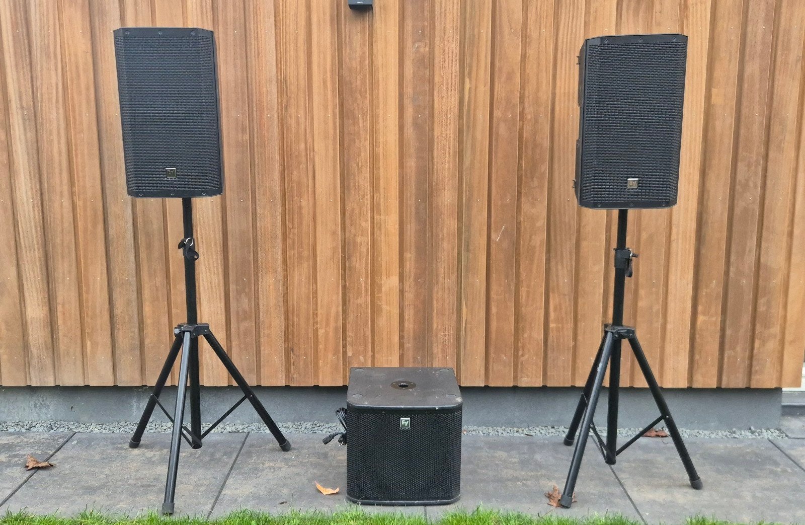 EV ZLX-12P Speakerset met ZX1-Sub Subwoofer, Audio, Tv en Foto, Gebruikt, Speakerset, Inclusief kabels, Ophalen