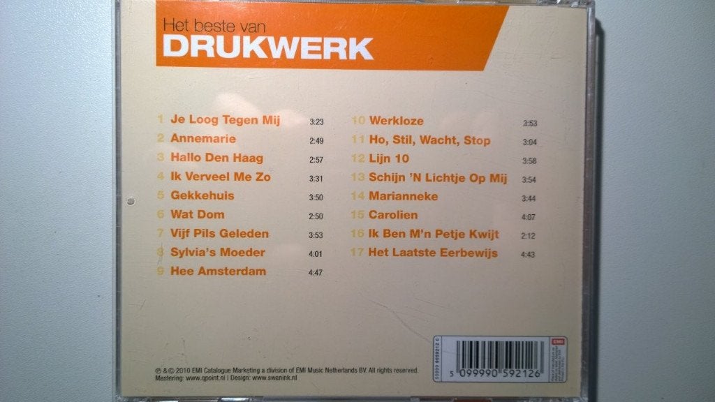 Drukwerk - Het Beste Van, Ophalen of Verzenden, Zo goed als nieuw, Levenslied of Smartlap
