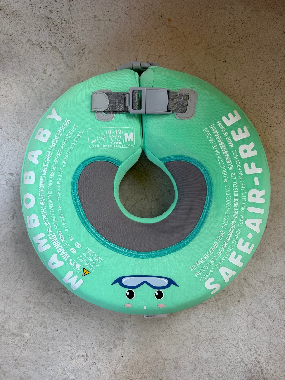 Mambobaby Baby Float Zwemband - nekband : 0-12 maanden, Ophalen of Verzenden, Zo goed als nieuw, Overige typen