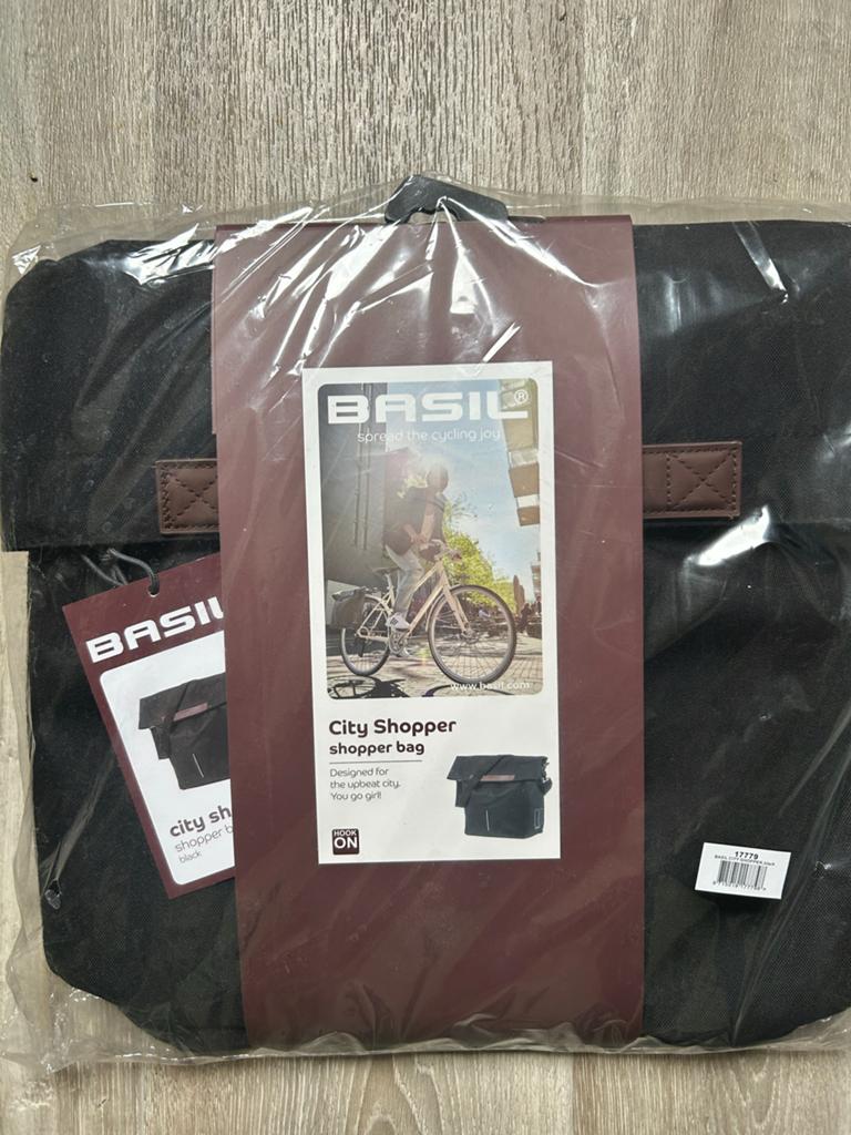 Basil City Shopper fietstas - Zwart, Ophalen of Verzenden, Nieuw