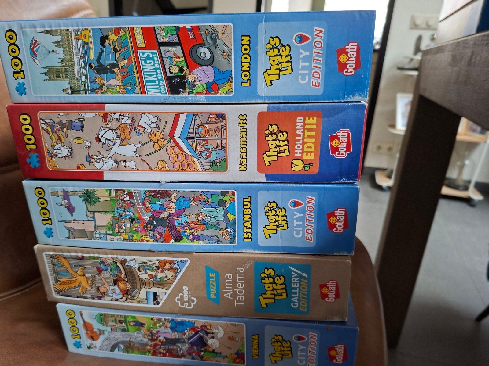5x That's Life Puzzels 1000 stukjes - Zo goed als nieuw, Ophalen, 500 t/m 1500 stukjes, Zo goed als nieuw, Legpuzzel