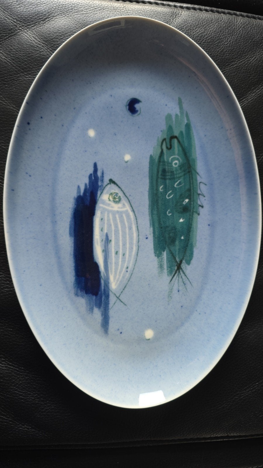 Mosa Unica schaal met vissen decor - Edmond Bellefroid 1960, Ophalen of Verzenden