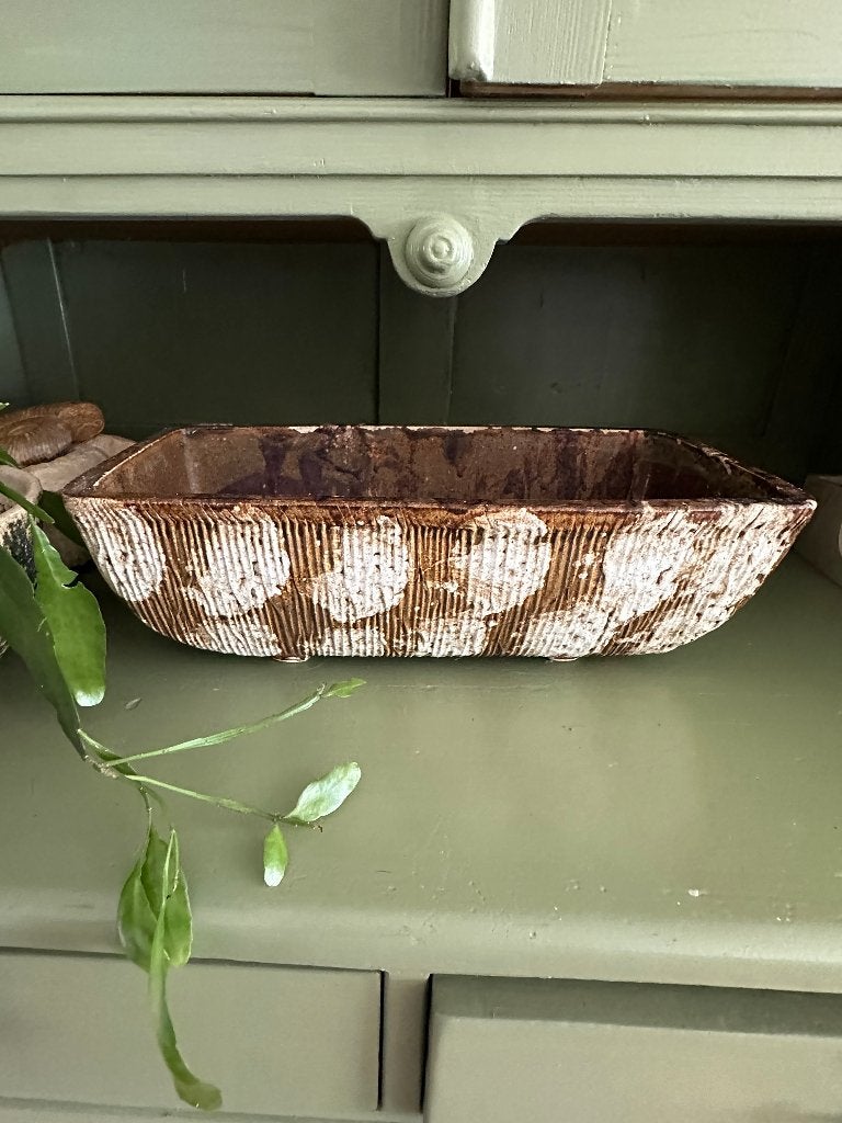 Vintage berkenbast grote plantenbak, Ophalen of Verzenden