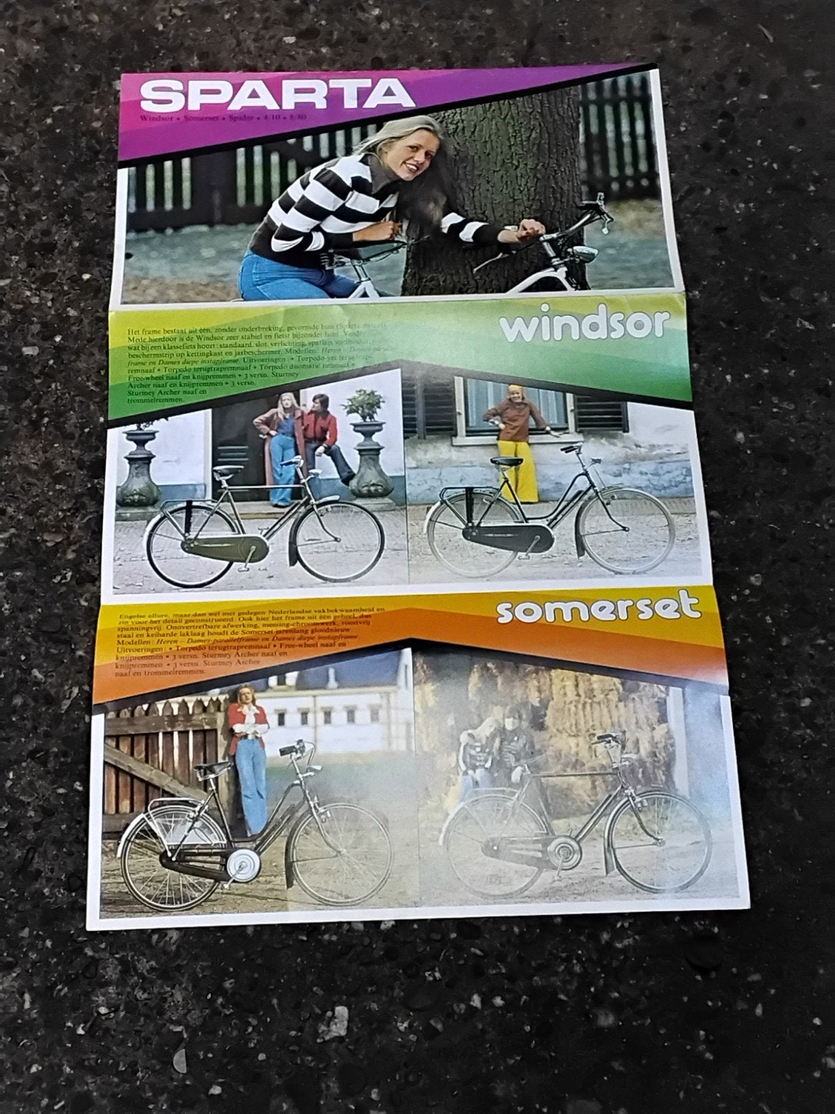NIEUWE SPARTA FIETSEN FOLDER, Ophalen of Verzenden