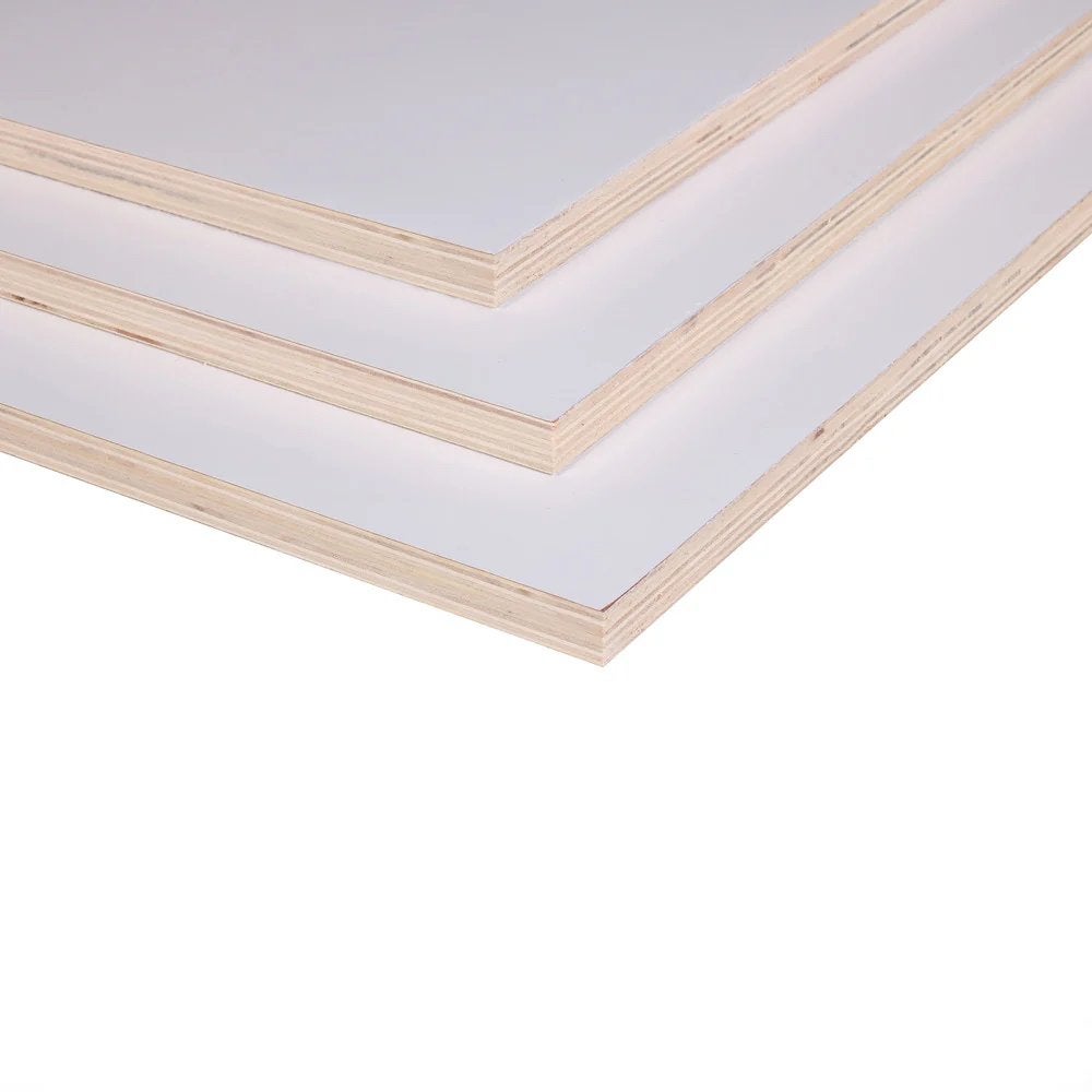 2x POPULIEREN MULTIPLEXPLAAT WIT GEGROND 2500X1220 Bouwmaat, Doe-het-zelf en Verbouw, Ophalen, Nieuw, Multiplex, Minder dan 20 mm