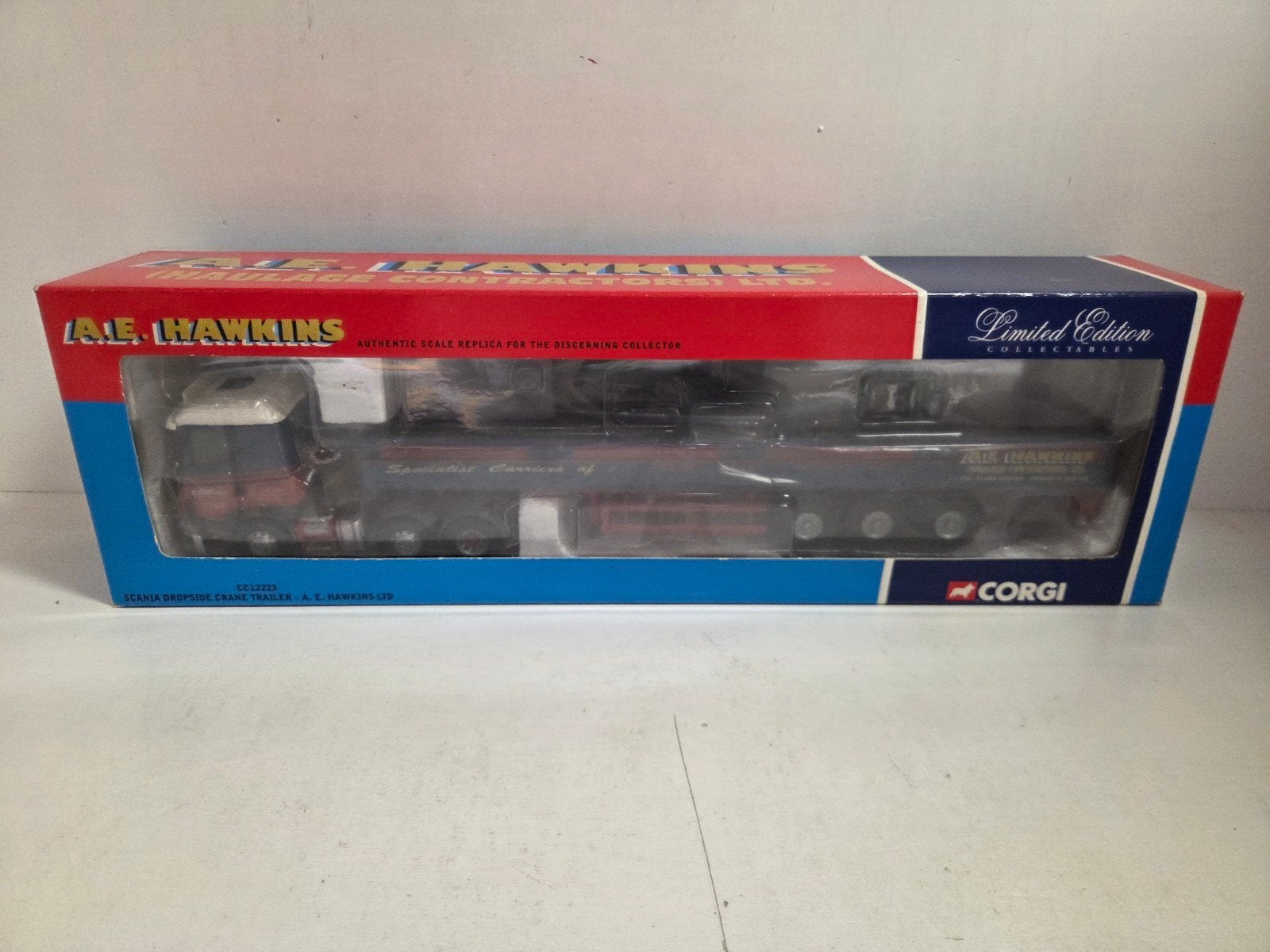 Corgi Scania stenenoplegger A.E. Hawkins Ltd, Corgi, ., Ophalen of Verzenden, Zo goed als nieuw