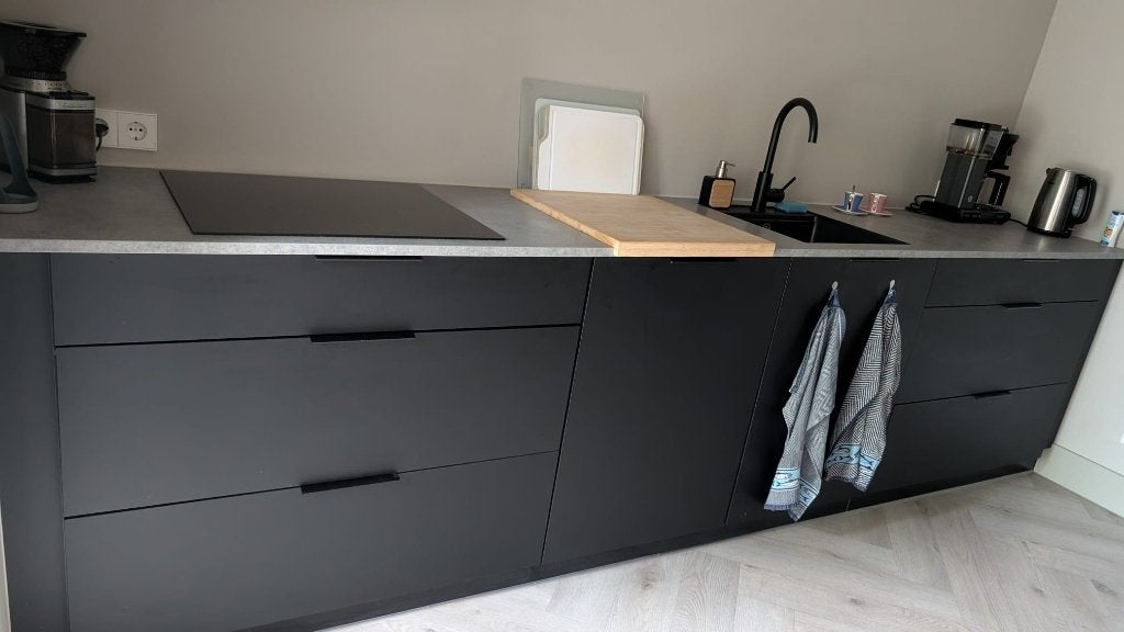 keuken KVIK Bordo Black, Huis en Inrichting, Keuken | Complete keukens, Ophalen, Overige materialen, Zwart, Overige typen