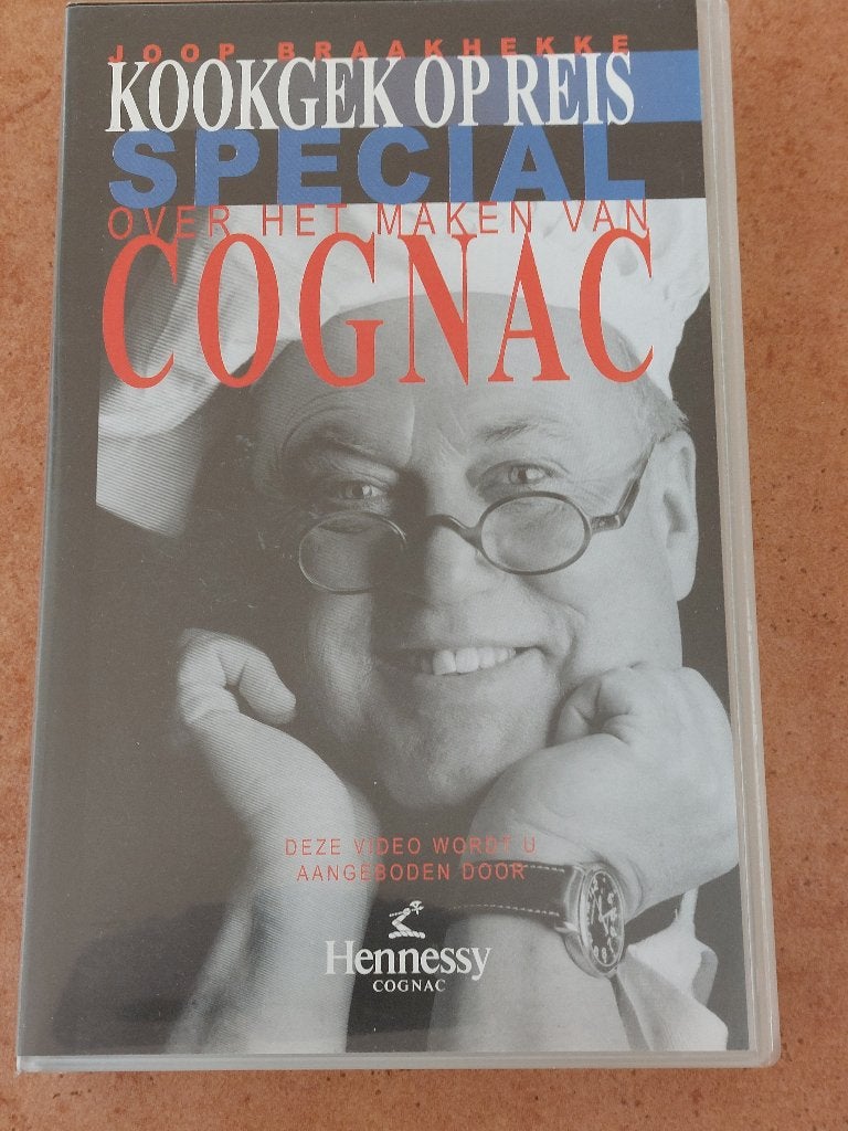 VHS Kookgek op reis special video band Cognac, Alle leeftijden, Ophalen of Verzenden, Zo goed als nieuw, Documentaire