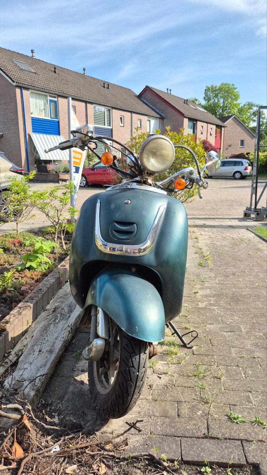 Fosti Grande Retro Scooter - Opknapper, Fietsen en Brommers, Snorfietsen en Snorscooters, Ophalen, Gebruikt, Benzine