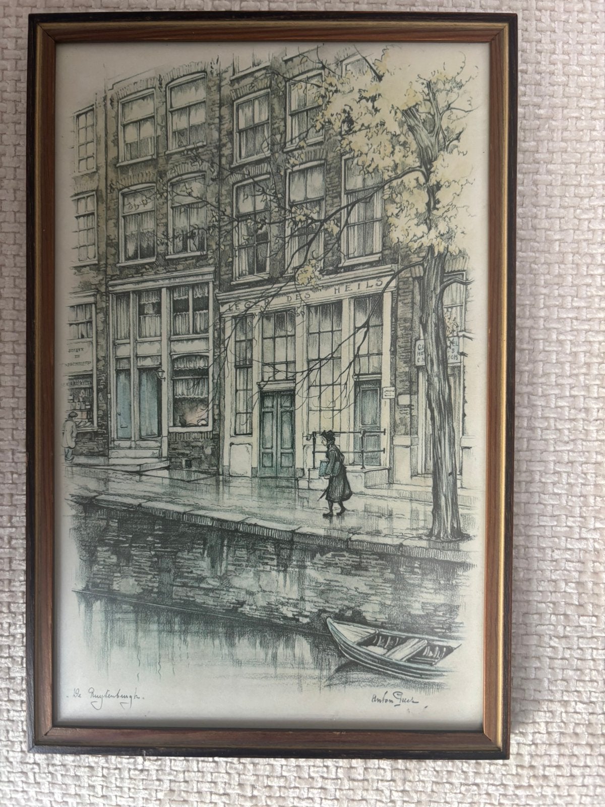 Sfeervolle Anton Pieck prent 'De Ruijterburgh, Verzenden